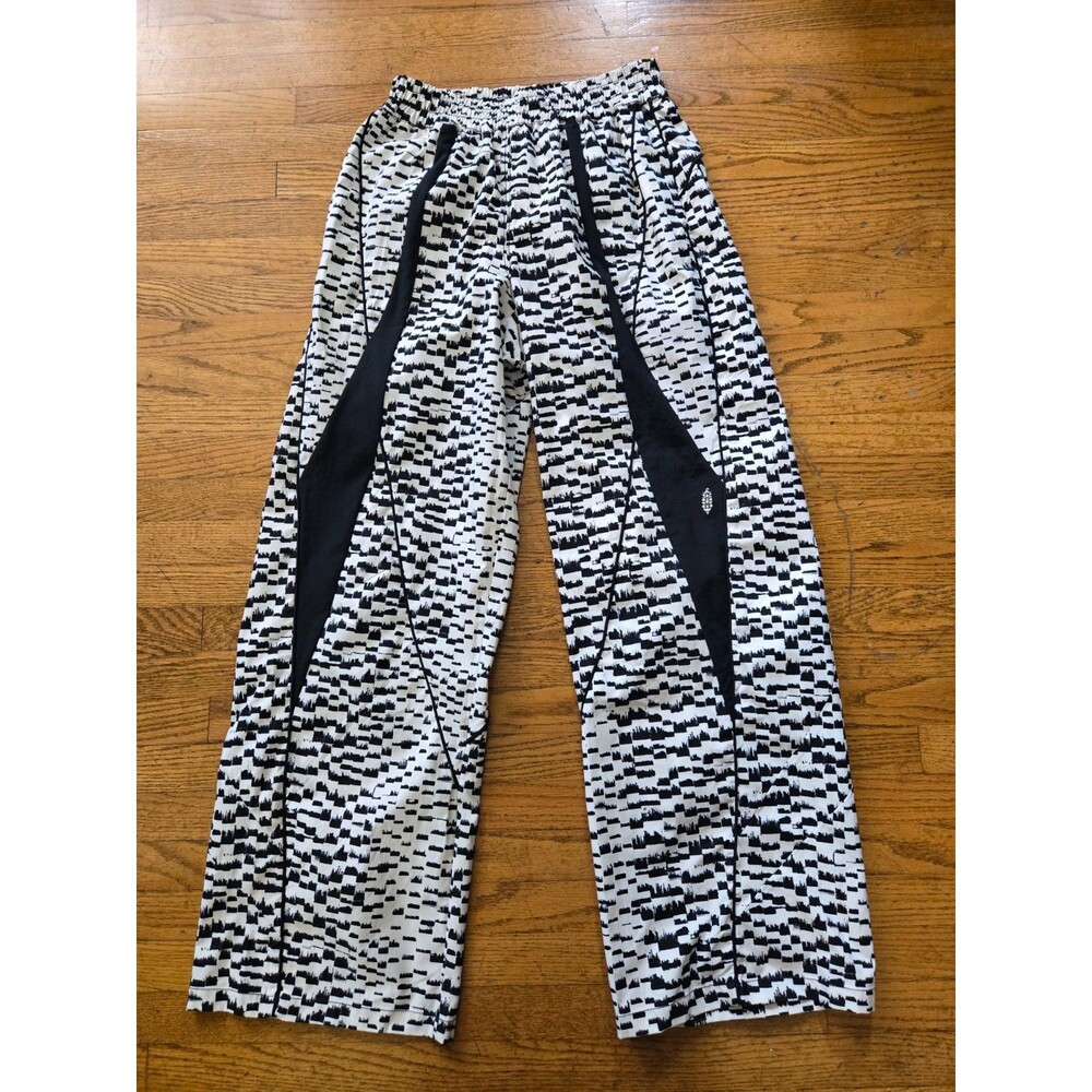 Free People Movement Aces Printed Pants White/Black Size Small NWOT